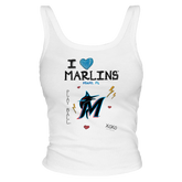 I Heart Marlins Tank - Tiny Turnip