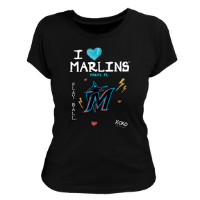 I Heart Marlins Women's Tee Shirt - Tiny Turnip