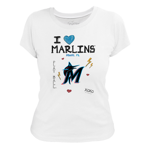 I Heart Marlins Women's Tee Shirt - Tiny Turnip