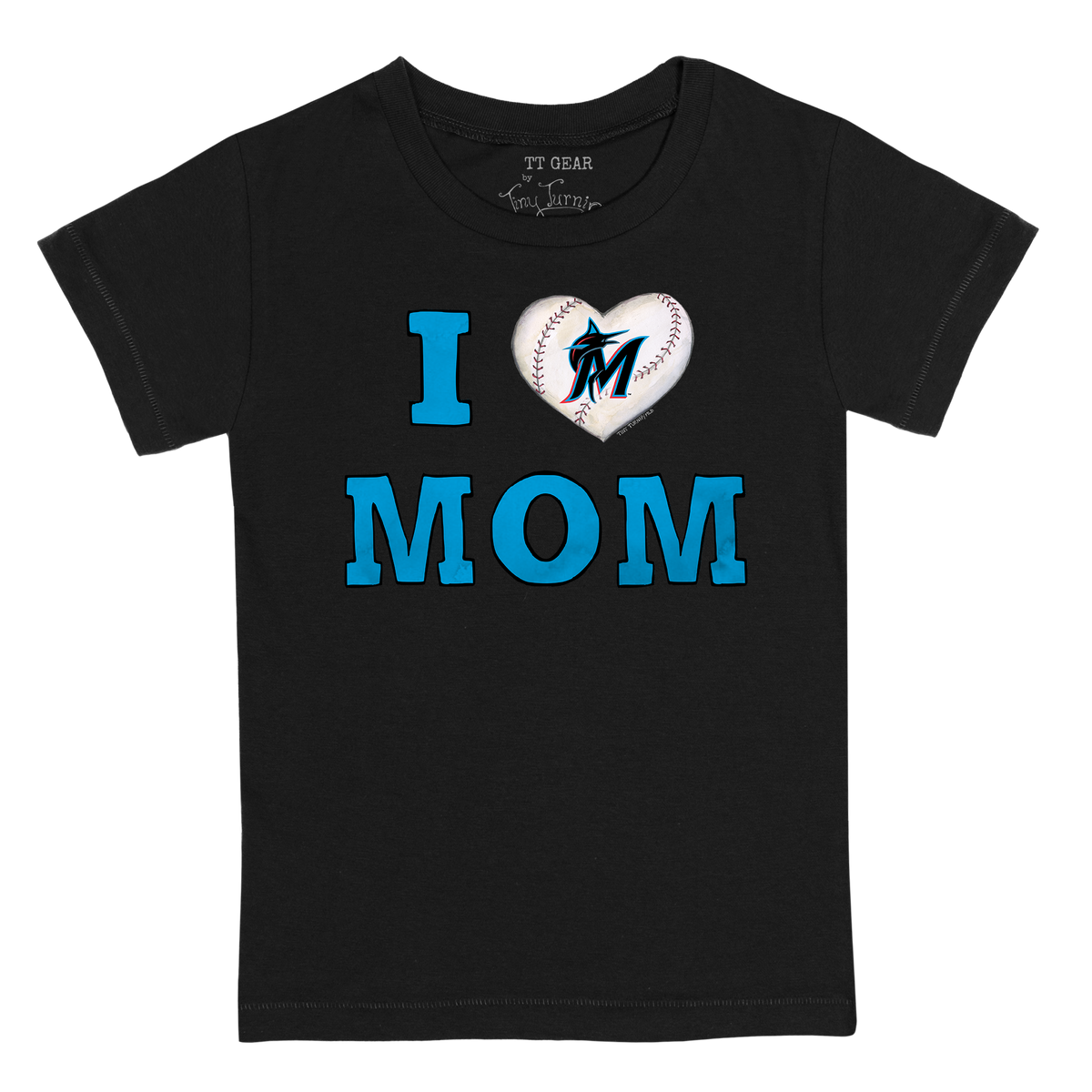 Miami Marlins I Love Mom Tee Shirt