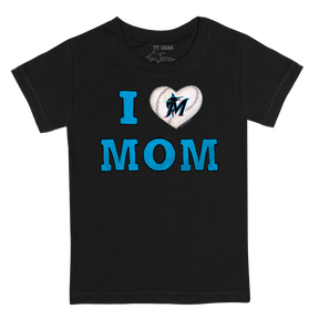 Miami Marlins I Love Mom Tee Shirt
