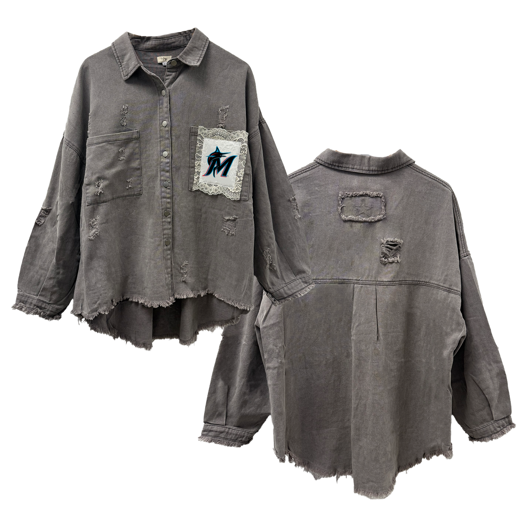 Miami Marlins Lace Olivia Jacket - Tiny Turnip