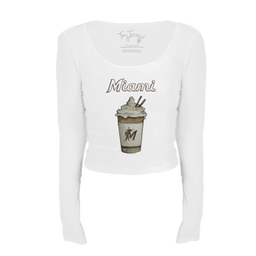 Miami Marlins Latte Women's Lucy Long Sleeve