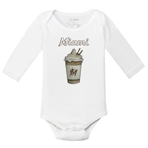 Miami Marlins Latte Long Sleeve Snapper