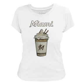 Miami Marlins Latte Women's Tee Shirt