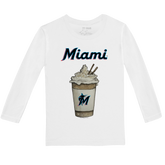 Miami Marlins Latte Long-Sleeve Tee Shirt