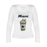 Miami Marlins Latte Legend Long Sleeve