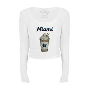 Miami Marlins Latte Women's Lucy Long Sleeve