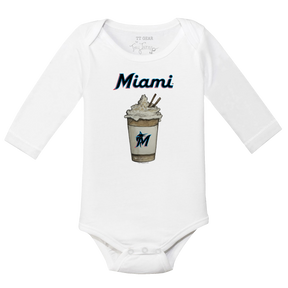 Miami Marlins Latte Long Sleeve Snapper