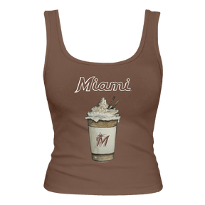 Miami Marlins Latte Emmy Tank