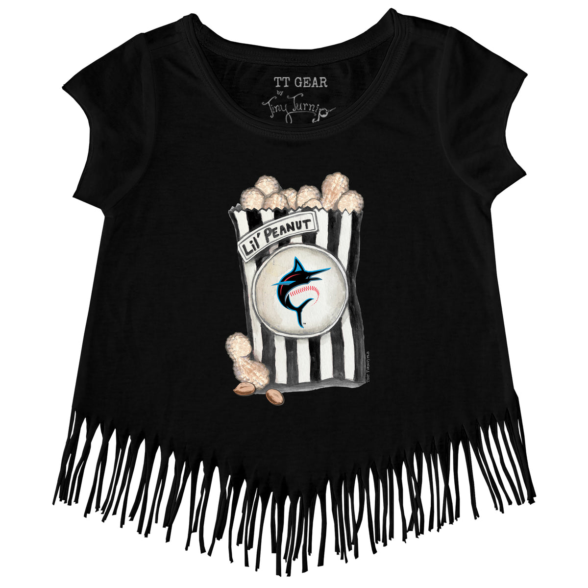 Miami Marlins Lil' Peanut Fringe Tee