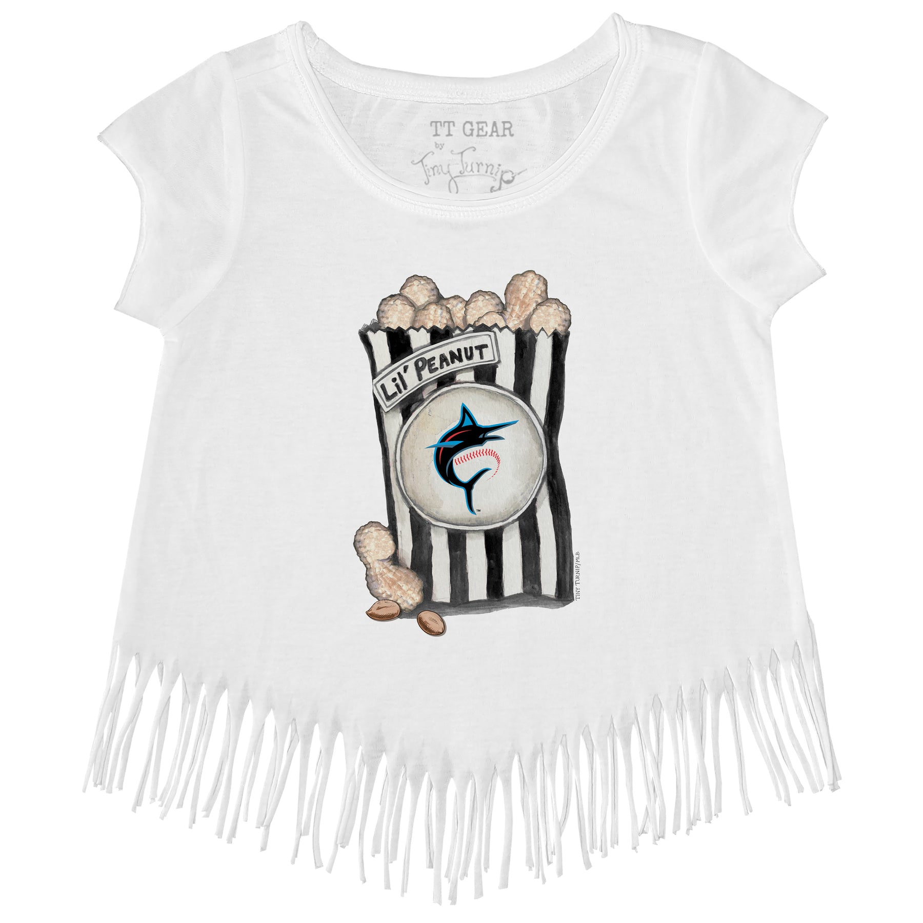 Miami Marlins Lil' Peanut Fringe Tee