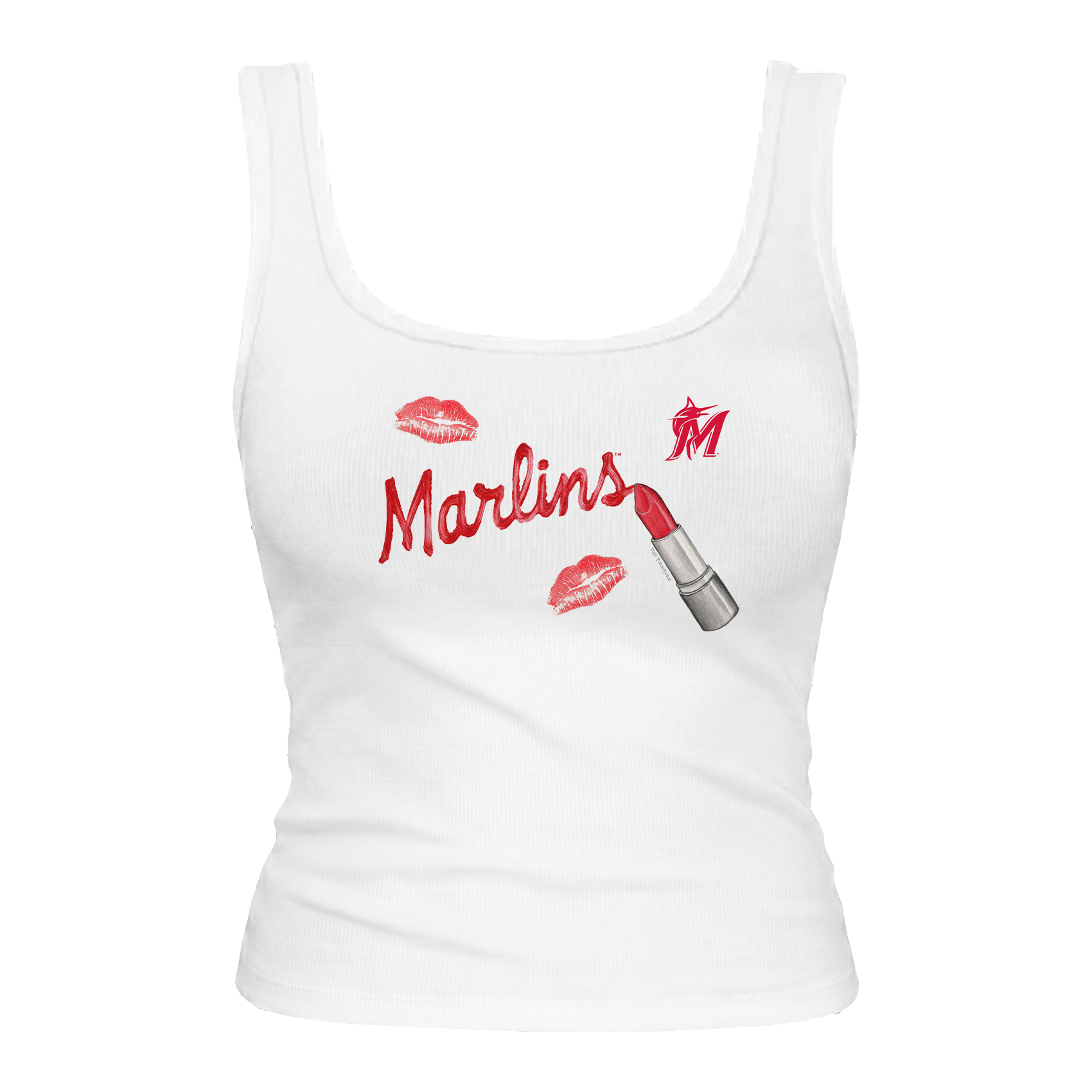 Miami Marlins Lipstick Emmy Tank