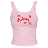 Miami Marlins Lipstick OG Ribbed Tank - Tiny Turnip