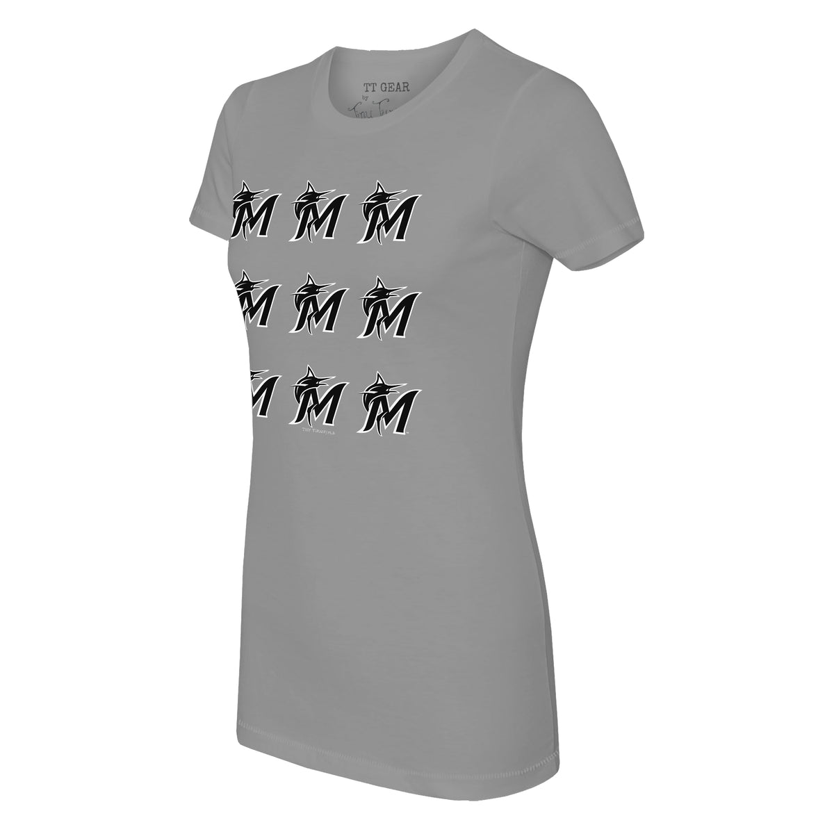 Miami Marlins Logo Grid Tee Shirt