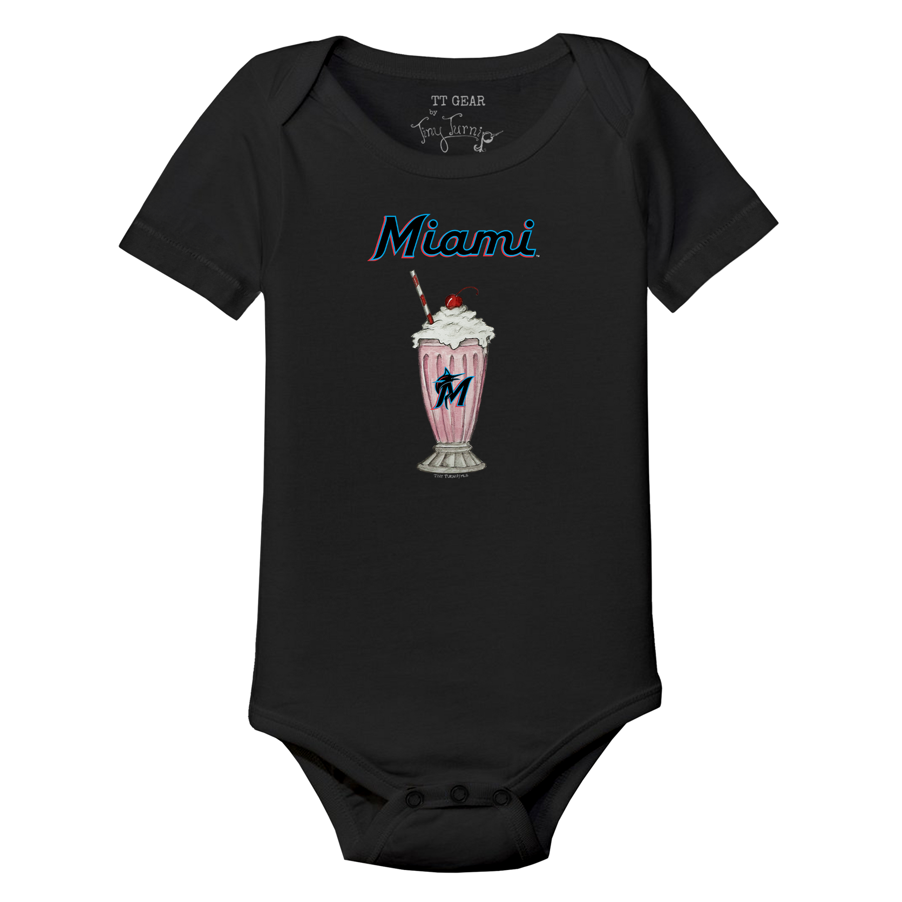 Miami Marlins Milkshake Short Sleeve Snapper