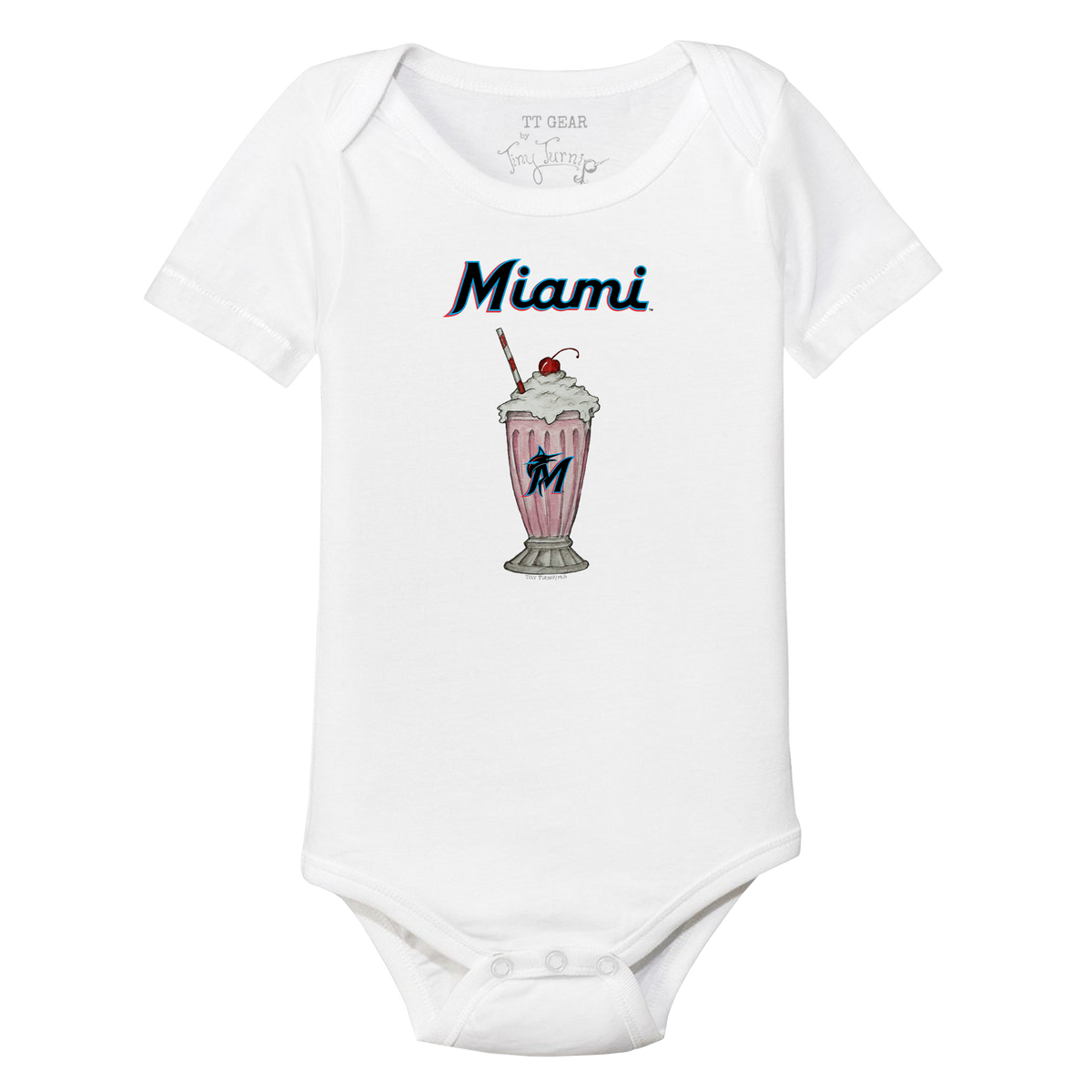 Miami Marlins Milkshake Short Sleeve Snapper