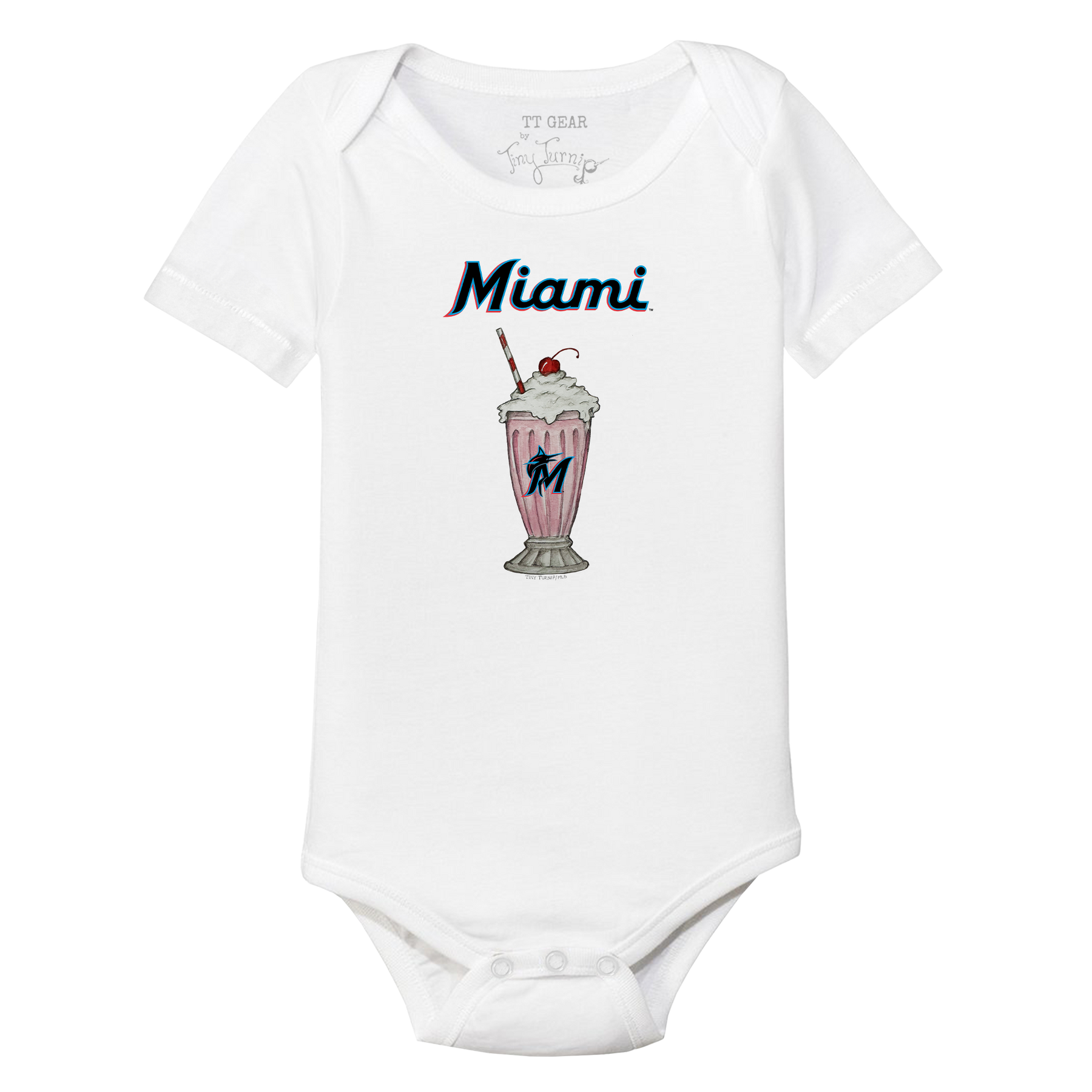 Miami Marlins Milkshake Short Sleeve Snapper