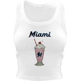 Miami Marlins Milkshake Crop Tank