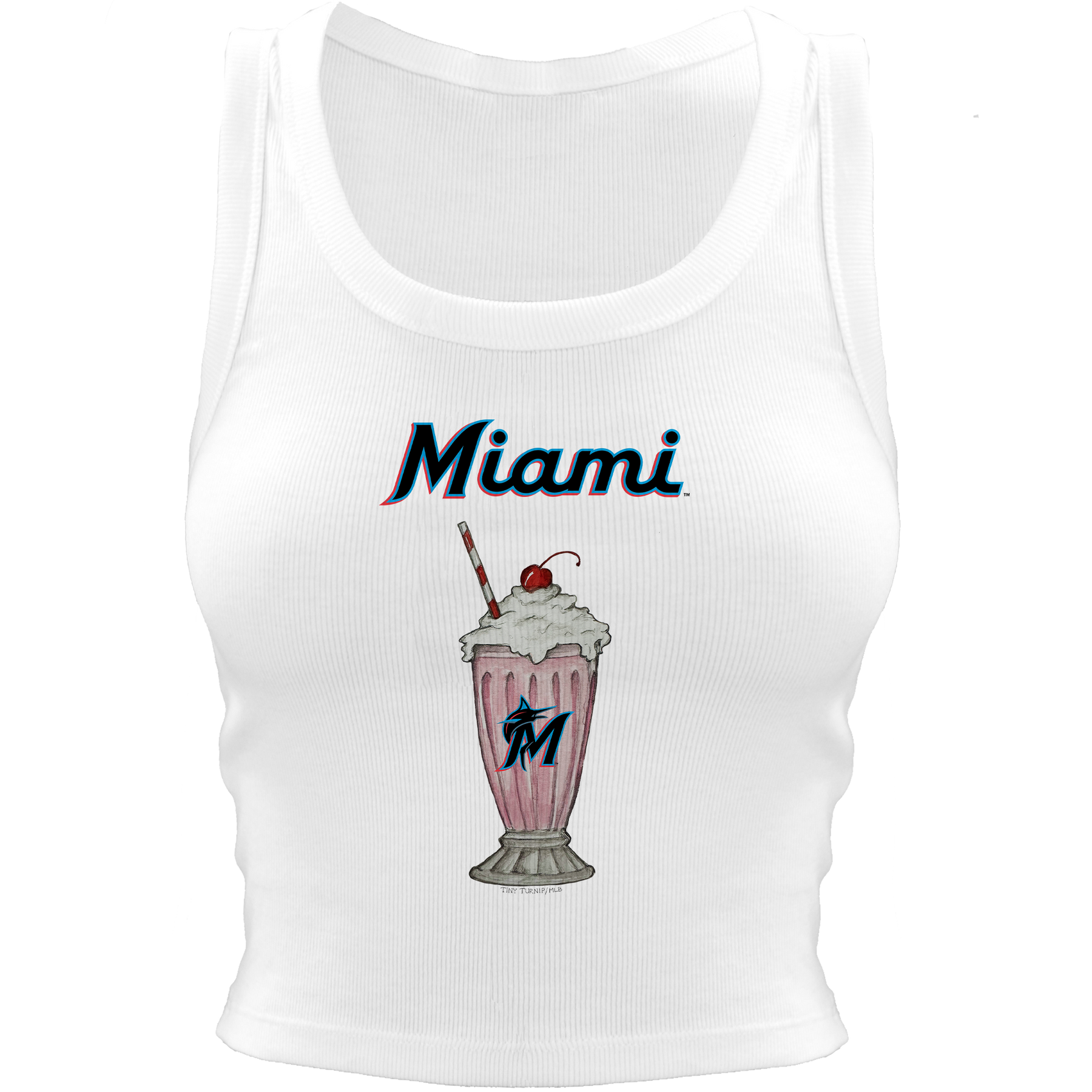 Miami Marlins Milkshake Crop Tank