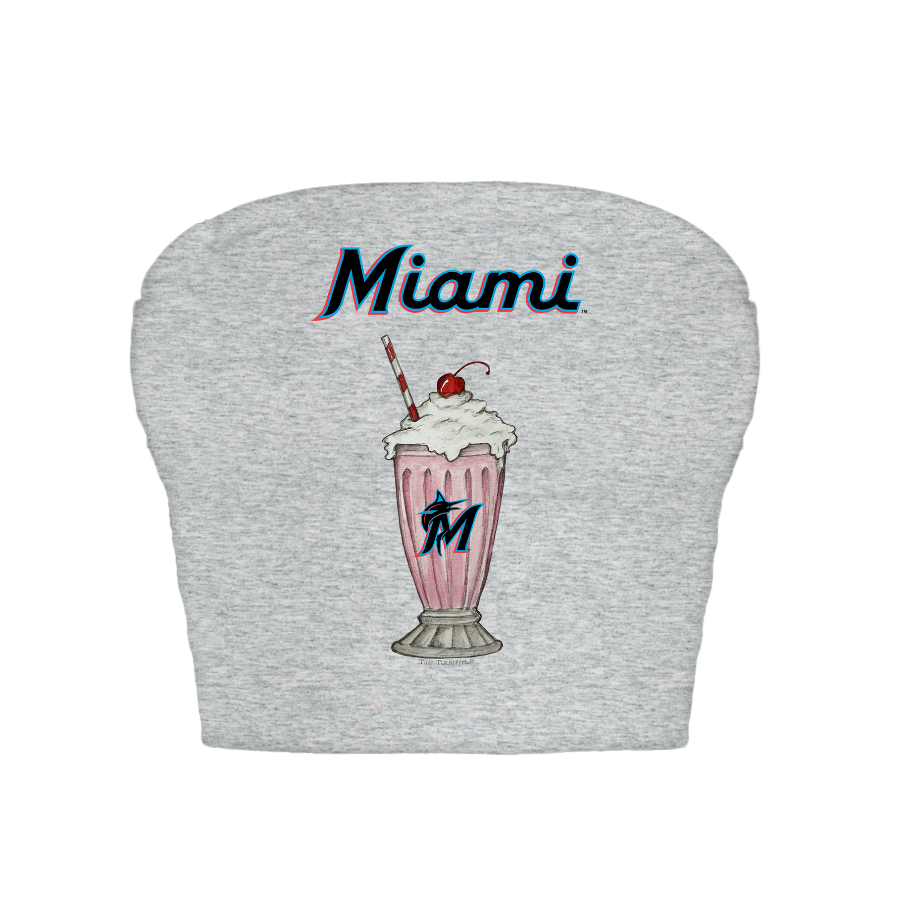 Miami Marlins Milkshake Crop Tube Top