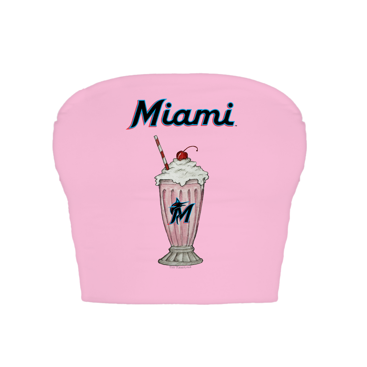 Miami Marlins Milkshake Crop Tube Top