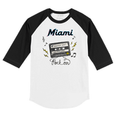 Miami Marlins Mixtape 3/4 Black Sleeve Raglan