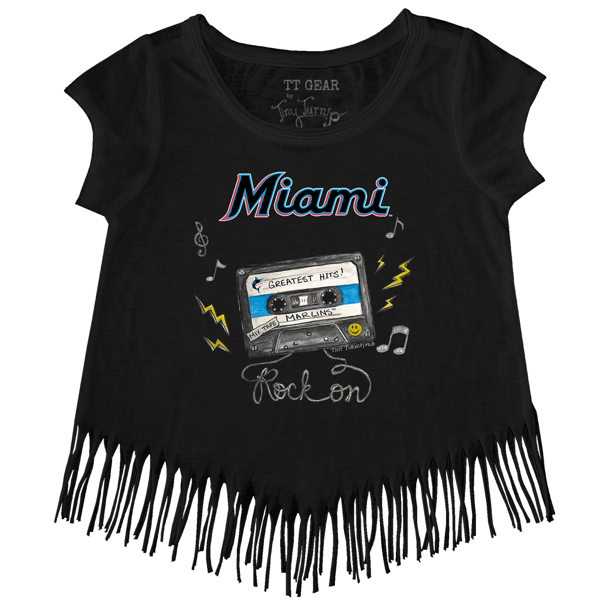 Miami Marlins Mixtape Fringe Tee - Tiny Turnip