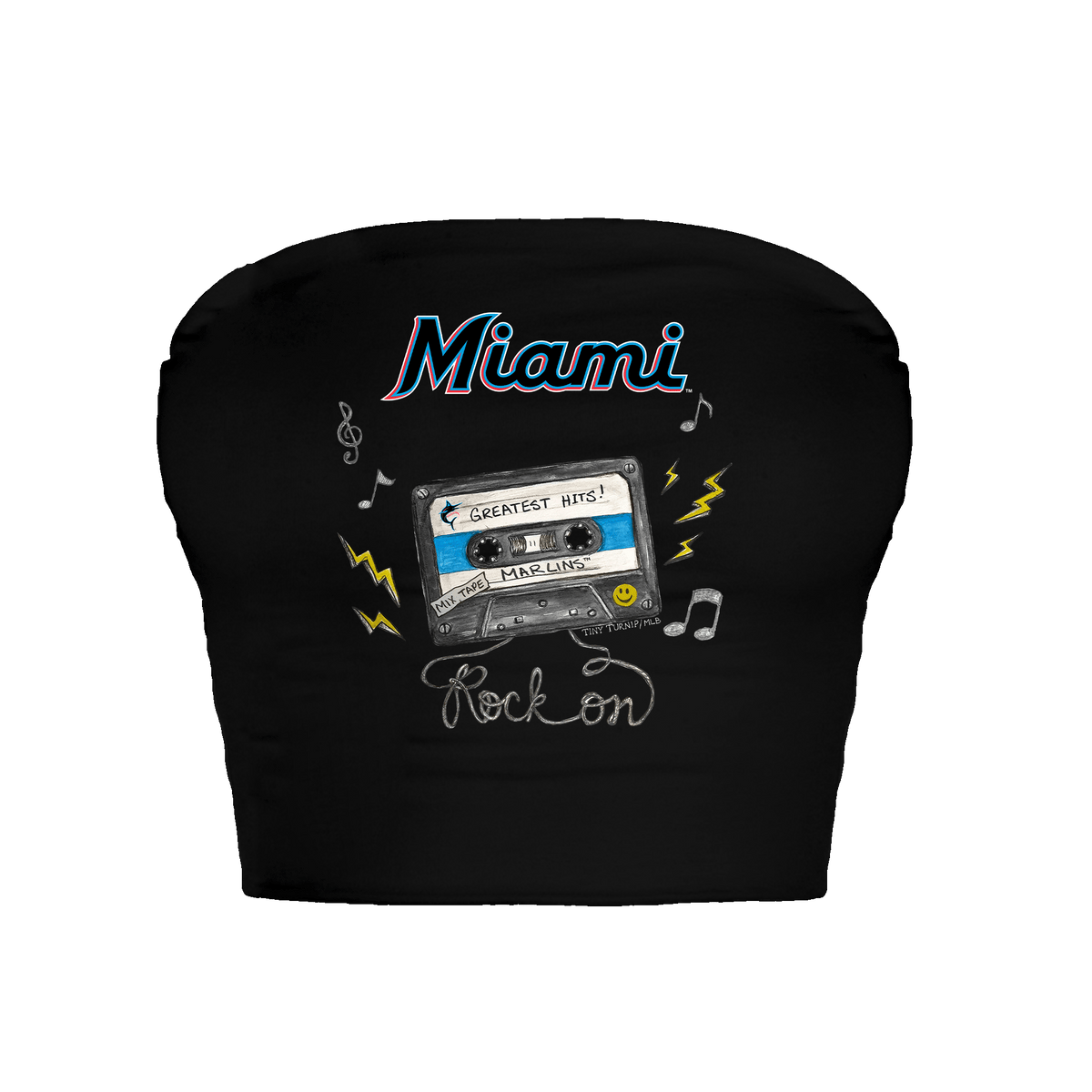 Miami Marlins Mixtape Crop Tube Top