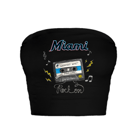Miami Marlins Mixtape Crop Tube Top