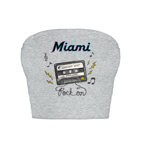 Miami Marlins Mixtape Crop Tube Top
