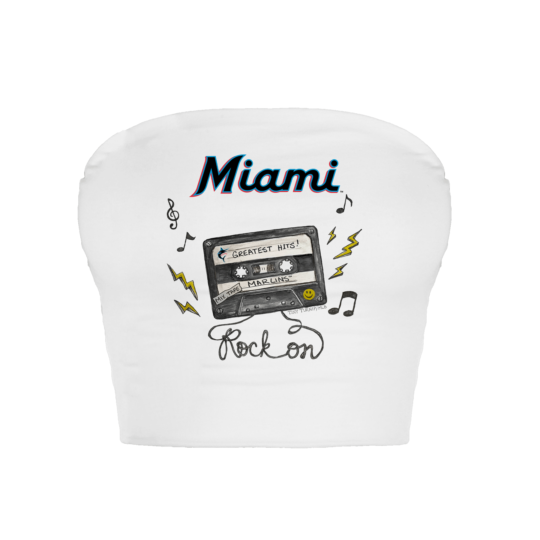 Miami Marlins Mixtape Crop Tube Top