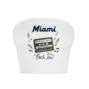 Miami Marlins Mixtape Crop Tube Top