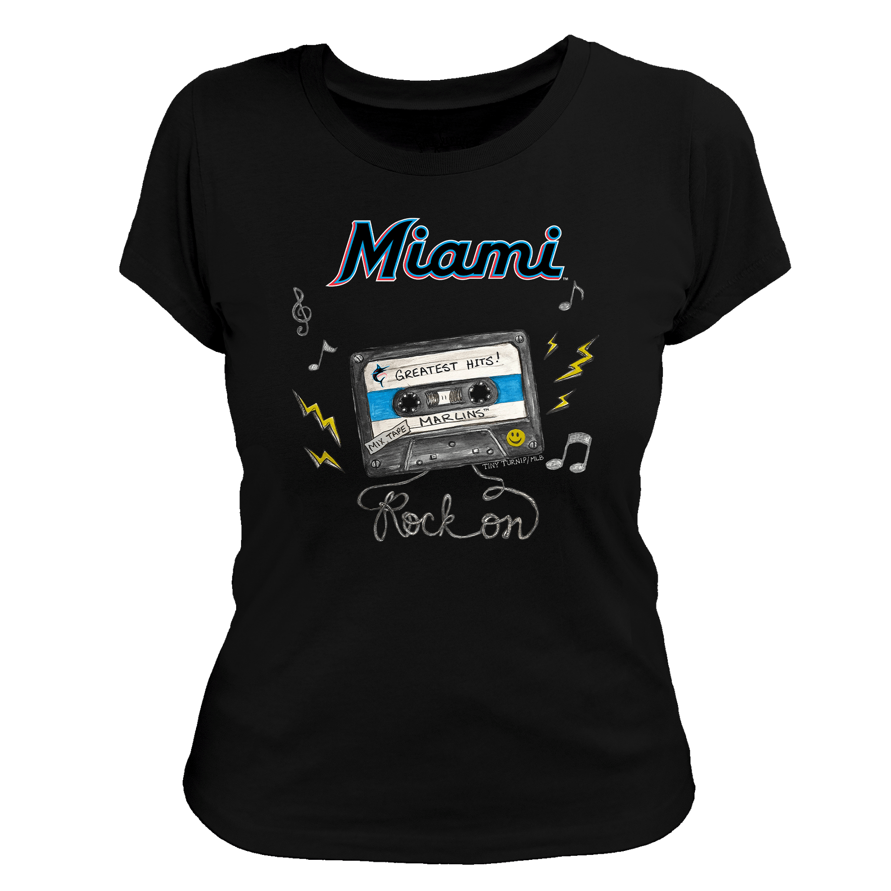 Miami Marlins Mixtape Women's Tee Shirt