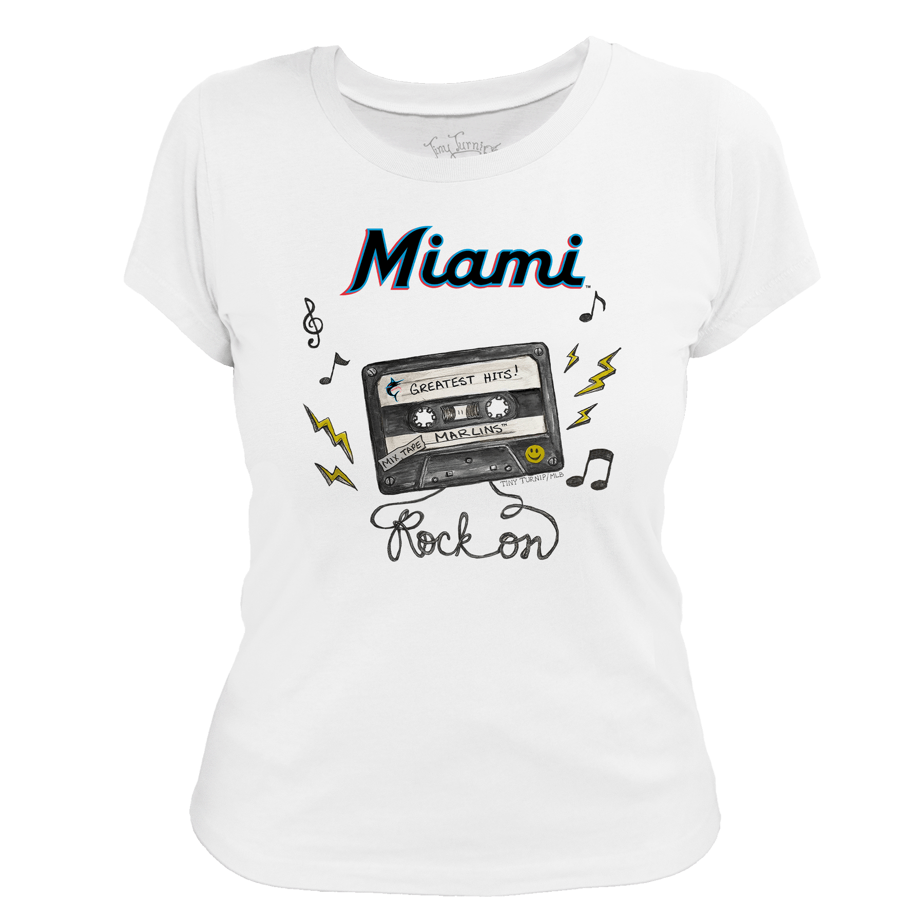 Miami Marlins Mixtape Women's Tee Shirt