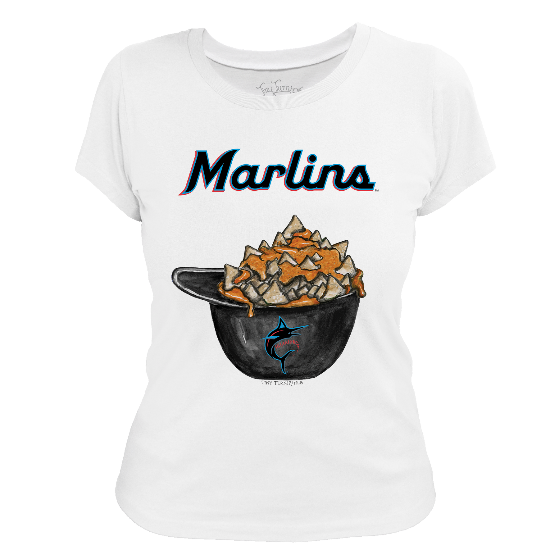 Miami Marlins Nacho Helmet Tee Shirt