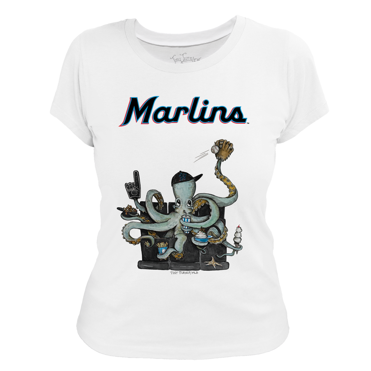 Miami Marlins Octopus Tee Shirt