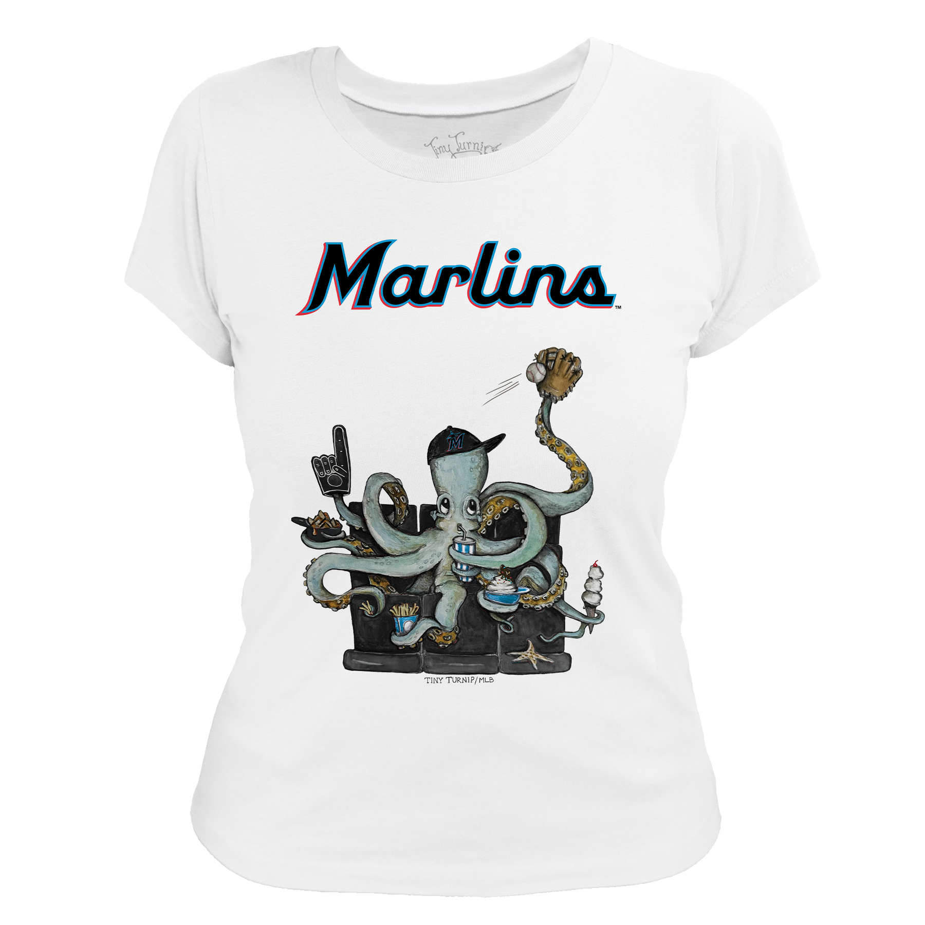 Miami Marlins Octopus Tee Shirt