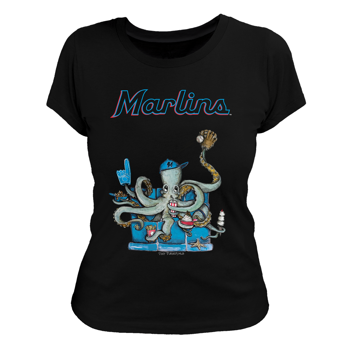 Miami Marlins Octopus Tee Shirt