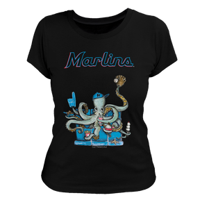 Miami Marlins Octopus Tee Shirt
