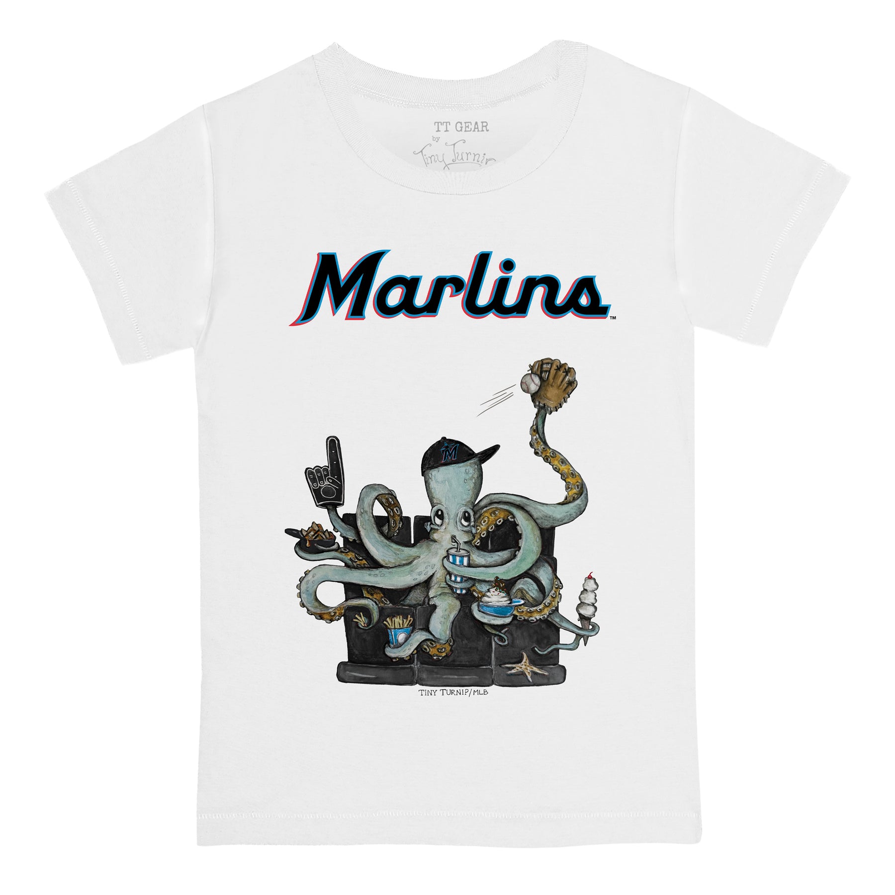 Miami Marlins Octopus Tee Shirt