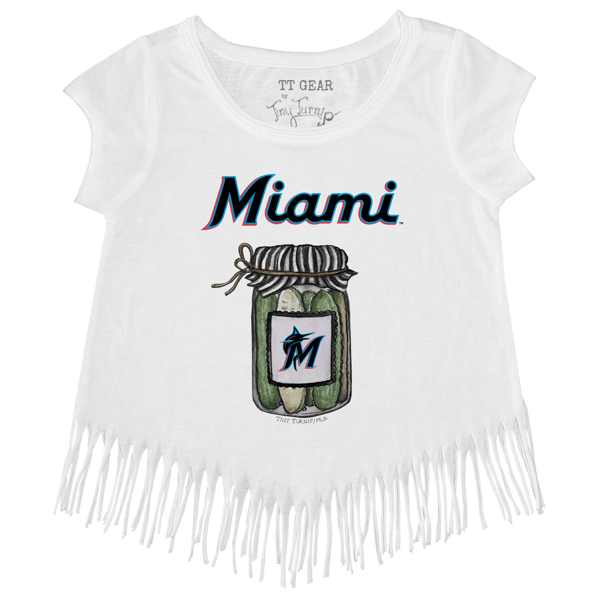 Miami Marlins Pickle Jar Fringe Tee