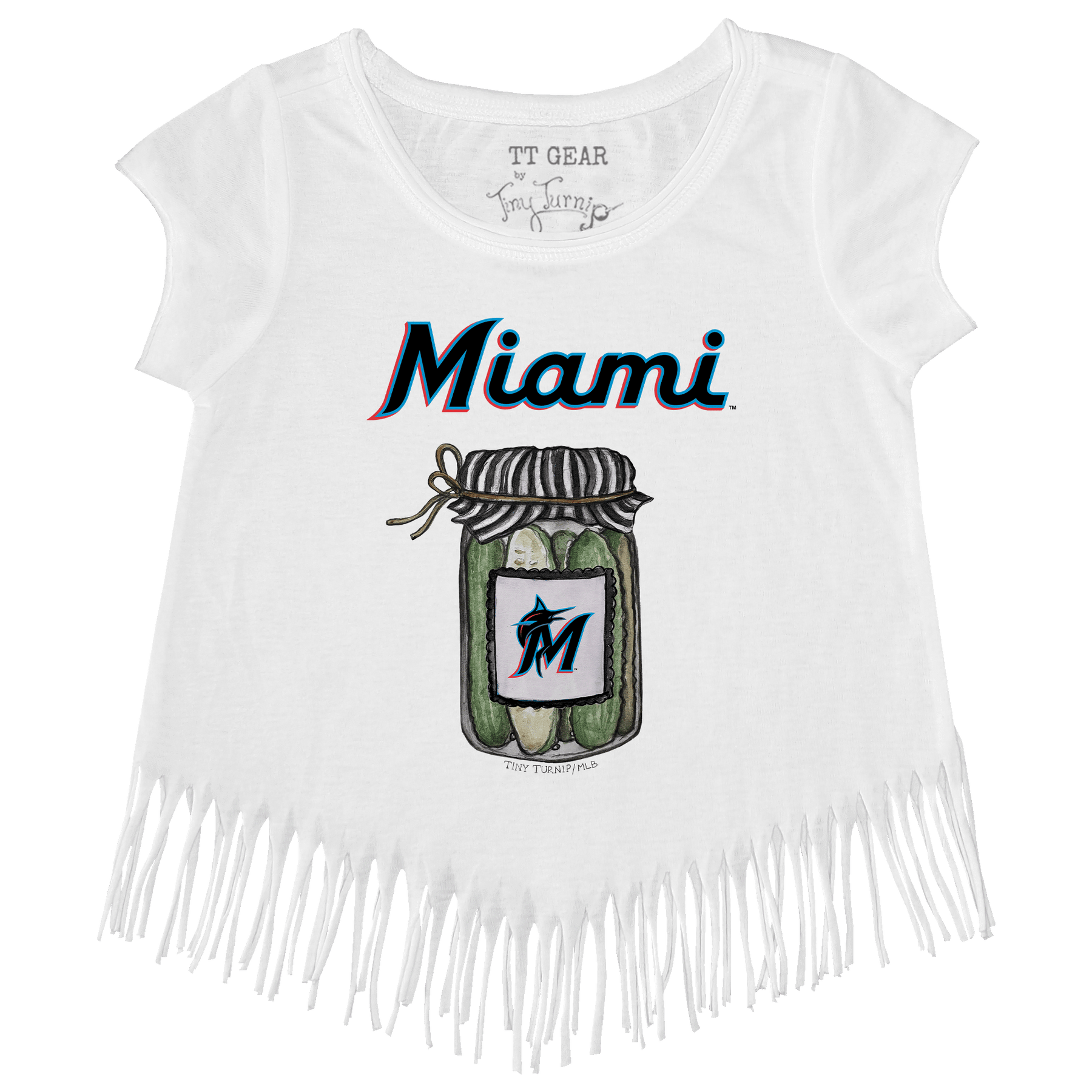 Miami Marlins Pickle Jar Fringe Tee
