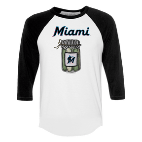 Miami Marlins Pickle Jar 3/4 Black Sleeve Raglan