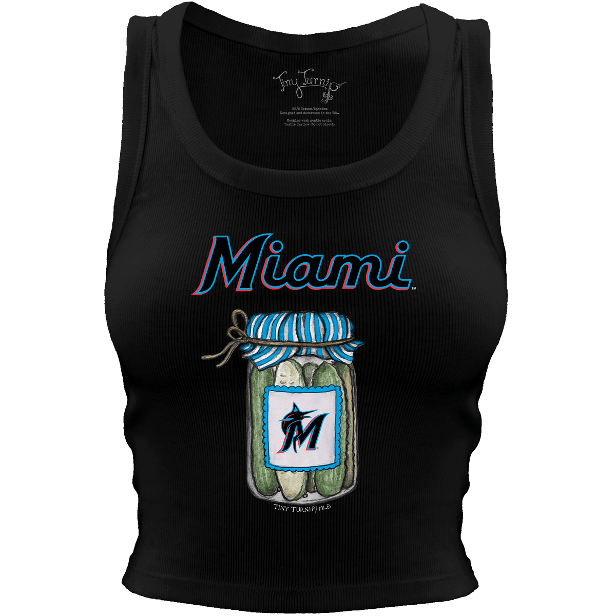 Miami Marlins Pickle Jar Crop Tank