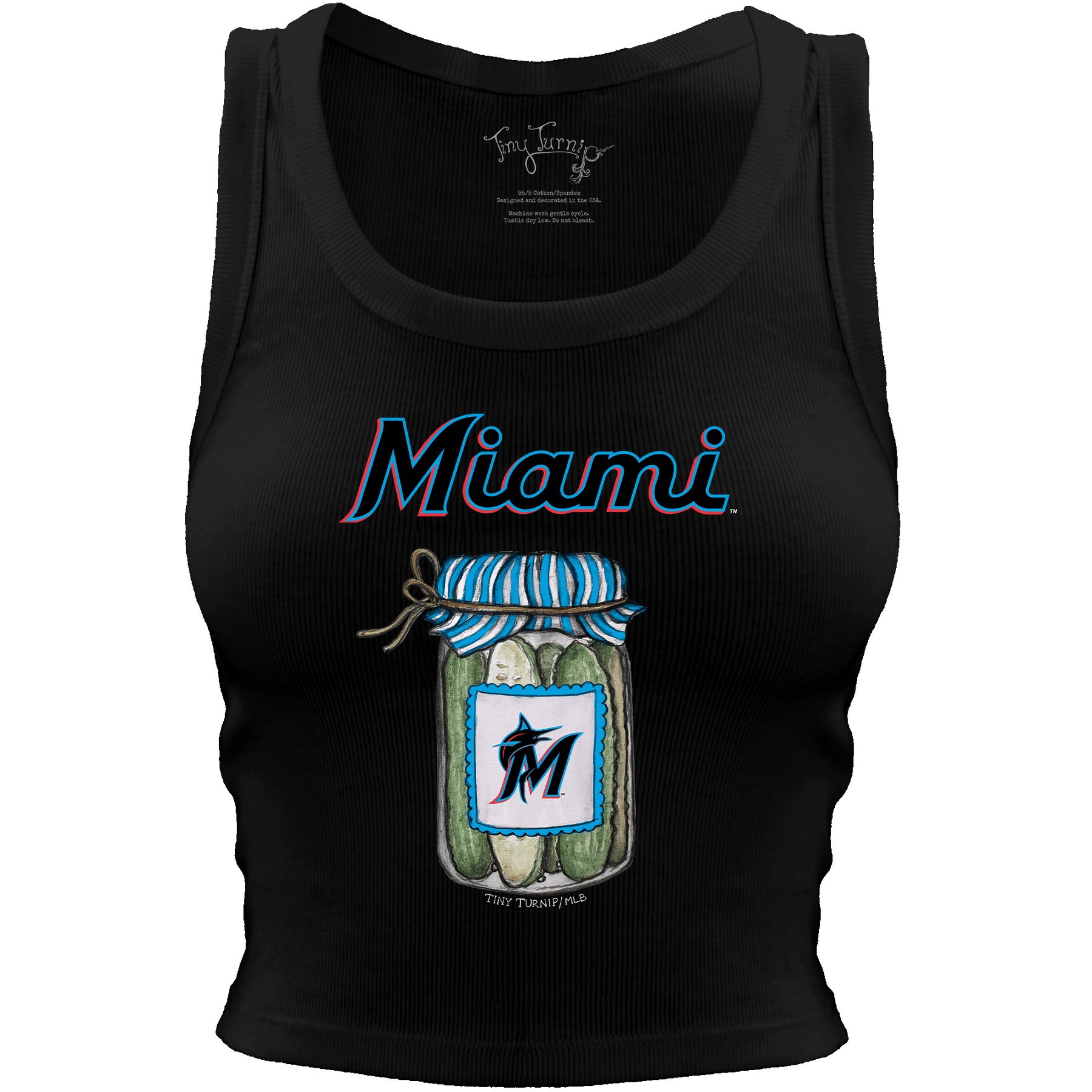 Miami Marlins Pickle Jar Crop Tank