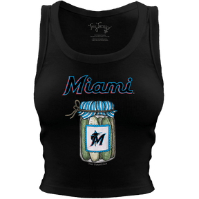 Miami Marlins Pickle Jar Crop Tank
