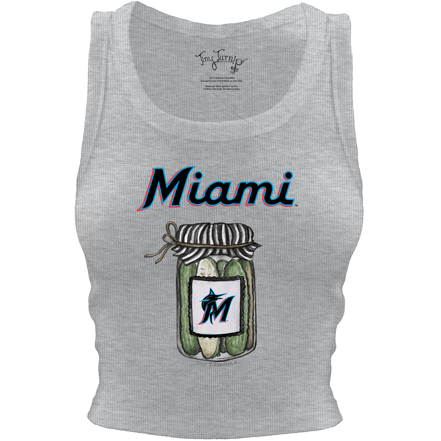 Miami Marlins Pickle Jar Crop Tank