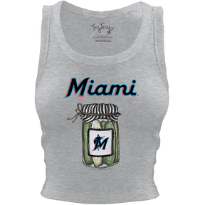 Miami Marlins Pickle Jar Crop Tank