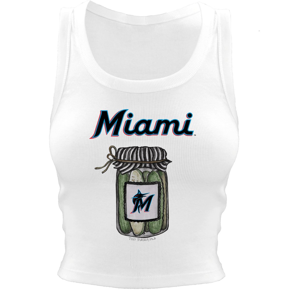 Miami Marlins Pickle Jar Crop Tank